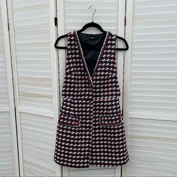 Zara S Thick Tweed Dress - Picture 3 of 8